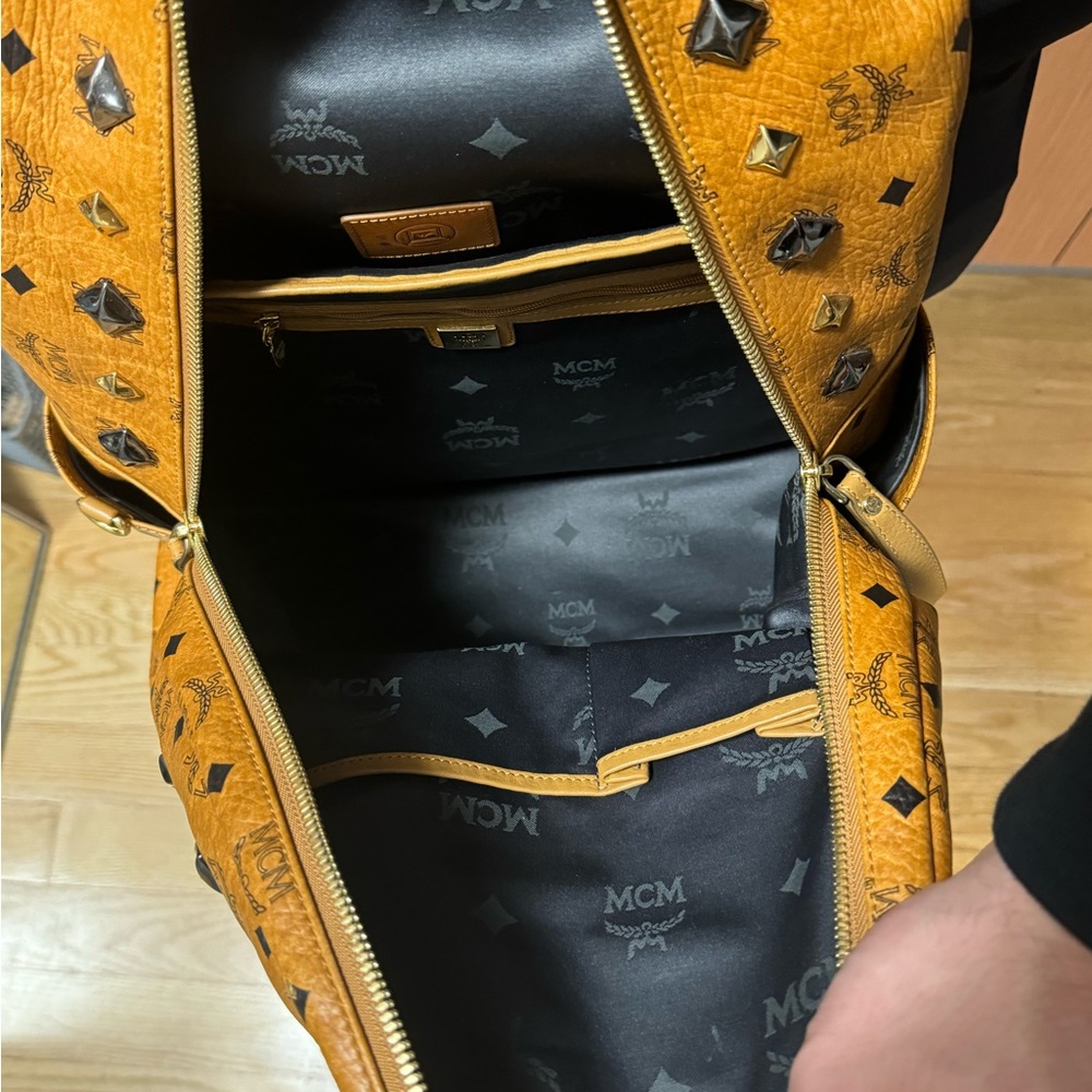 MCM Backpack in Brown and Gold - Picture 10 of 15